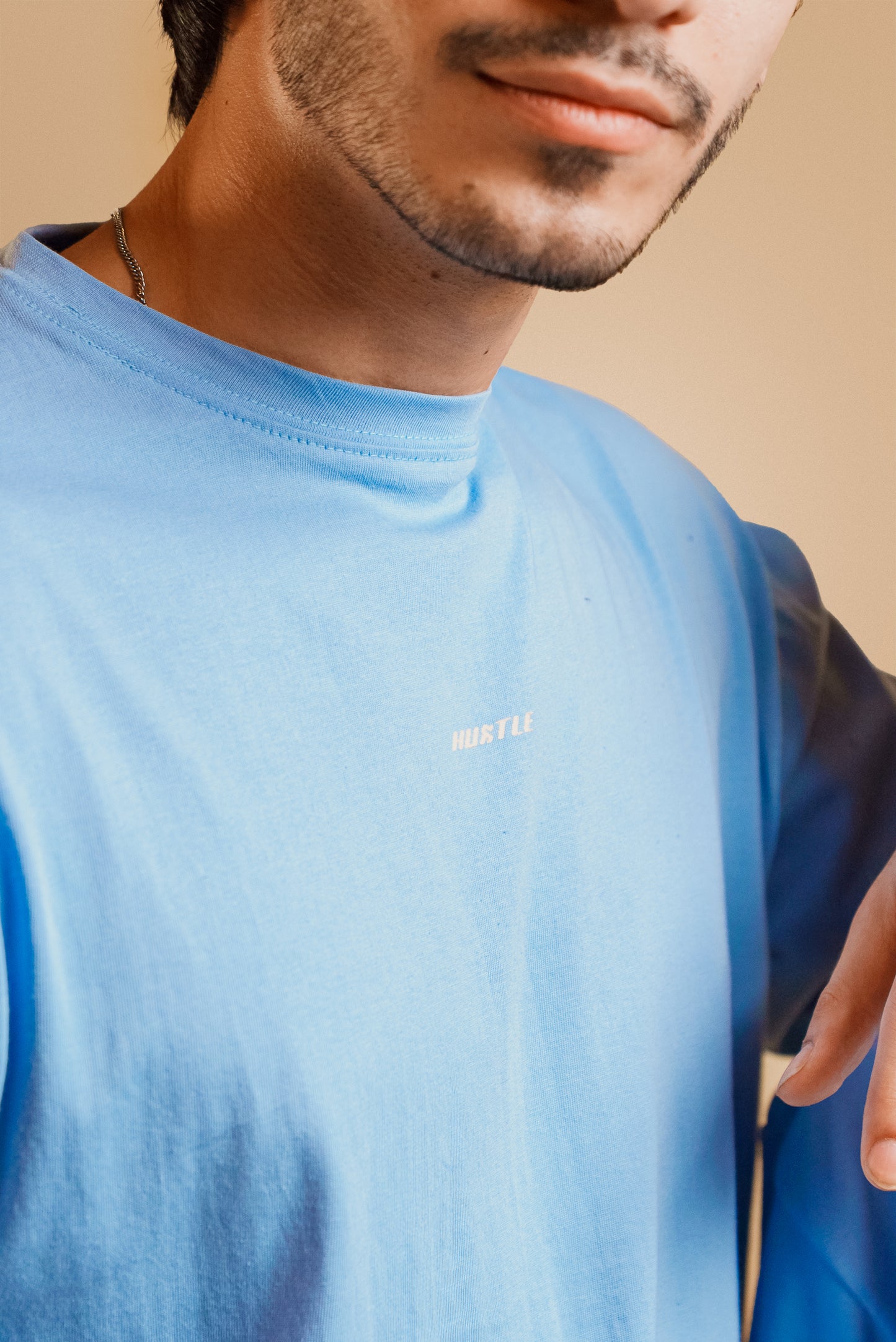 Chambray Blue- Oversized T-Shirt (Men)