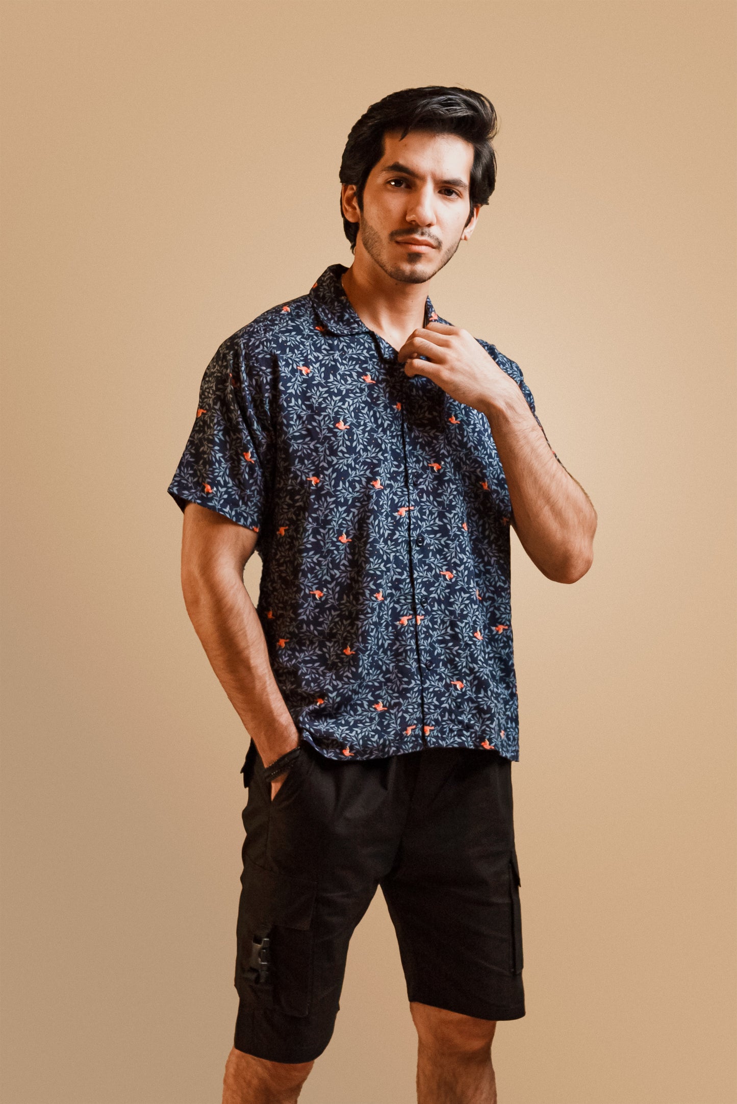 Floral Shadow Hawaiian Shirt