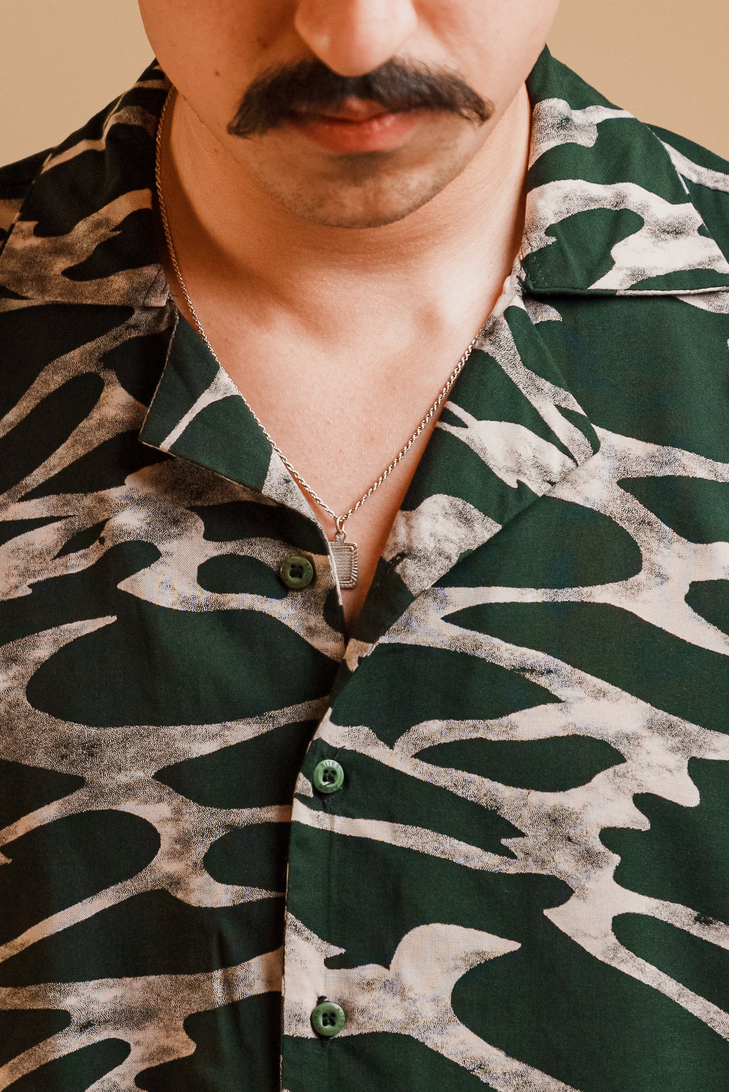 Mid Night Green Hawaiian  Shirt