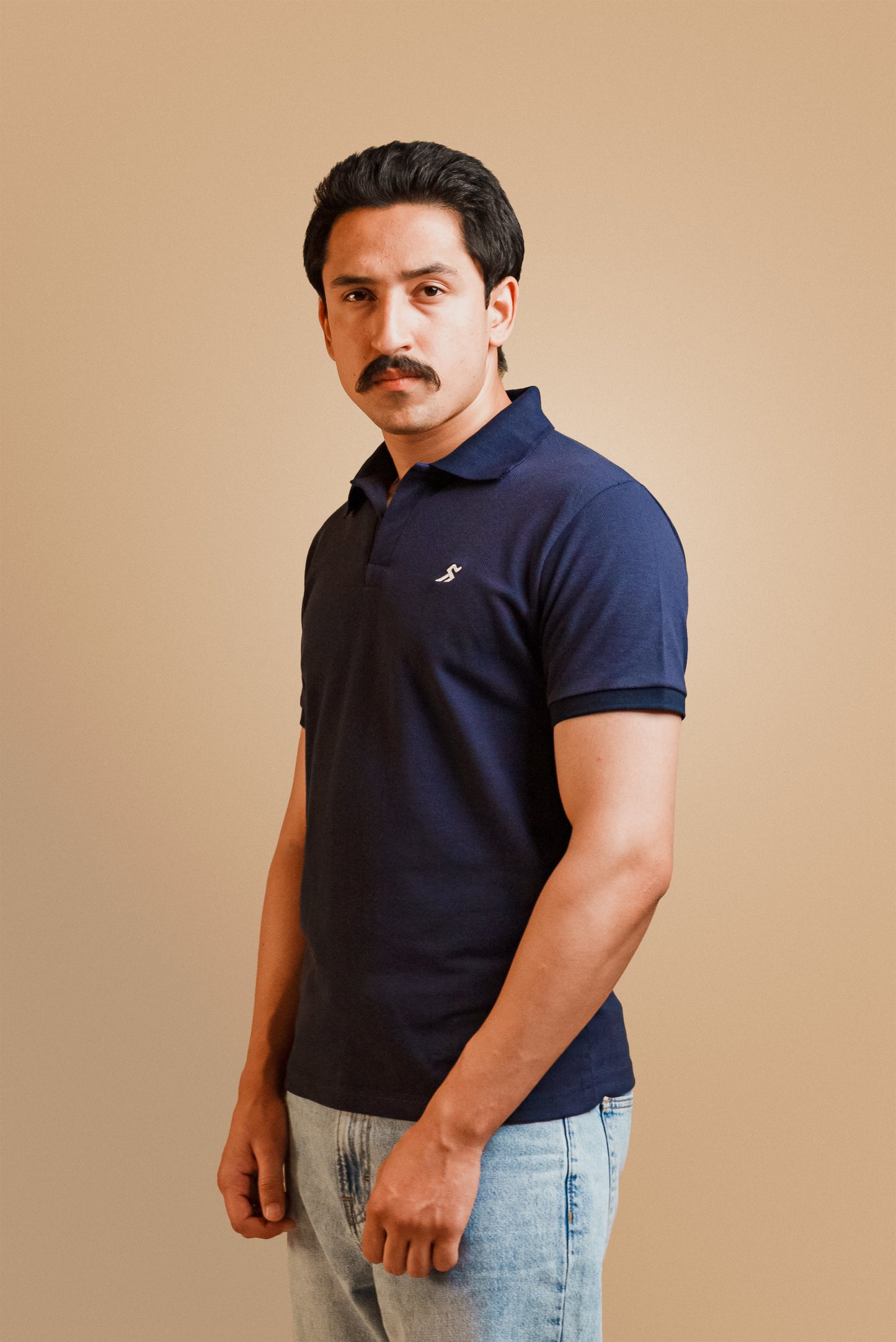 Basic Navy Blue Polo Shirt