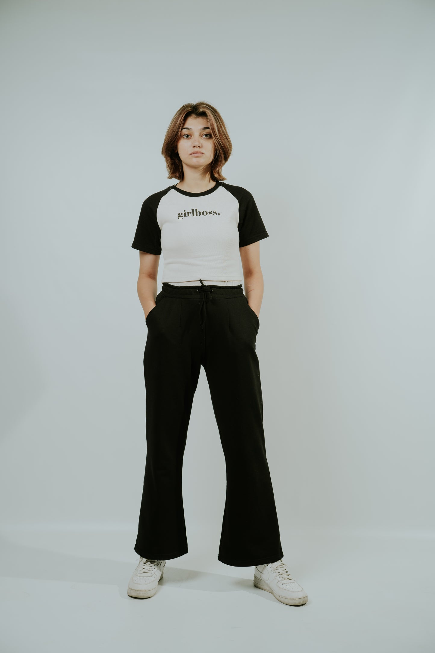 Wide Leg Black Trouser