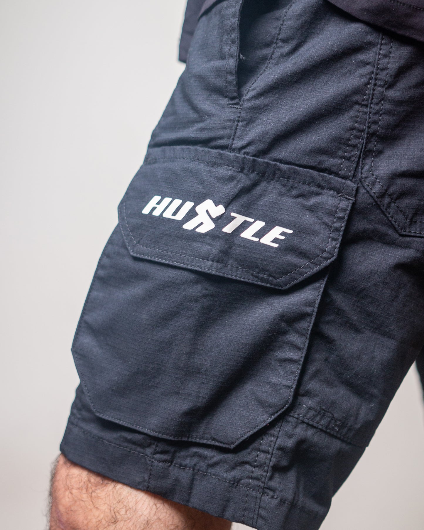 Raisin Black Cargo Shorts