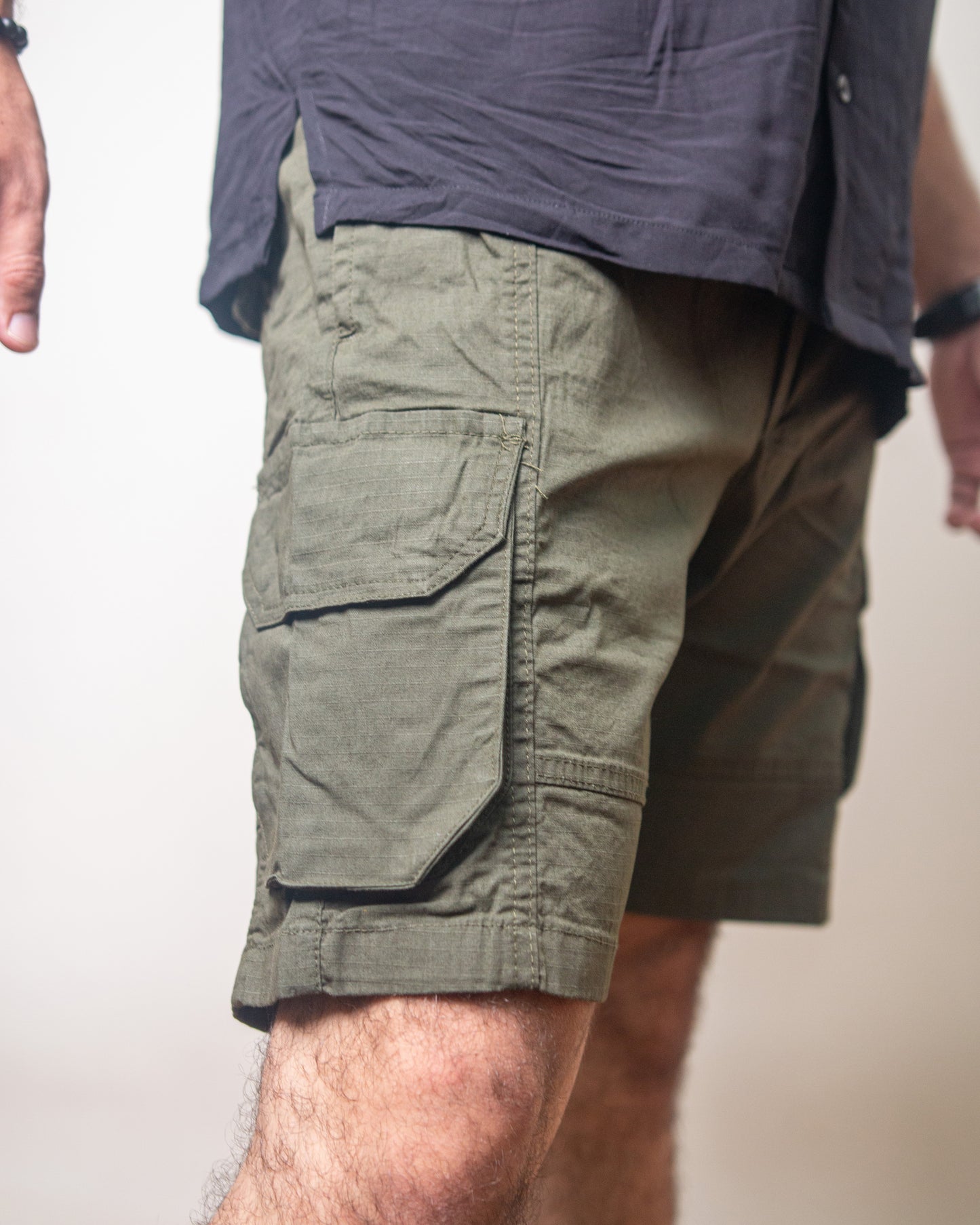 Kelly Green Cargo Shorts