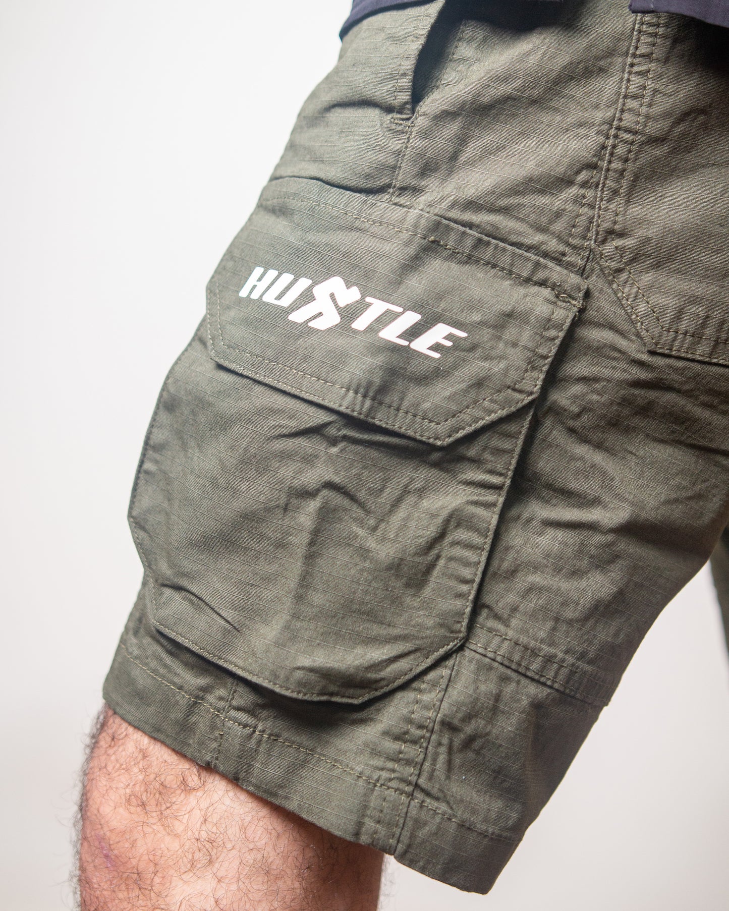 Kelly Green Cargo Shorts